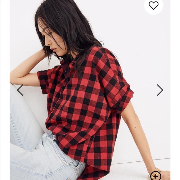 Madewell Flannel Courier Shirt in Buffalo Check - Picture 8 of 8